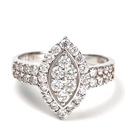 プラチナ ダイヤモンドリング　P2753DI-P