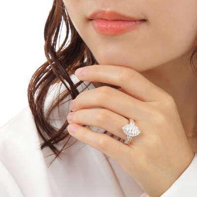 プラチナ ダイヤモンドリング　P2753DI-P