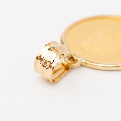 K24/K18 ホース コイン 1/10オンス 純金 ペンダントトップ BKN10H