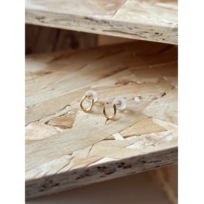 K18 バテイモチーフピアス(PE8052)