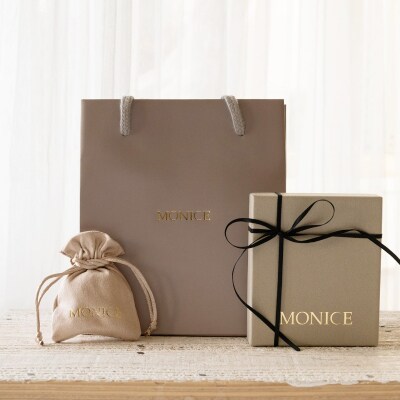 ≪MONICE≫K18イエローゴールド 直径60mm フープピアス【TE-132】