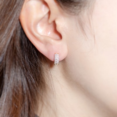 【ジュエリーの街、山梨県甲府市】ダイヤ0.48ct K18ピアリング　K125EGY