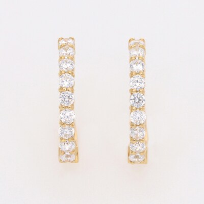 【ジュエリーの街、山梨県甲府市】ダイヤ0.30ct K18ピアリング　E4262Y