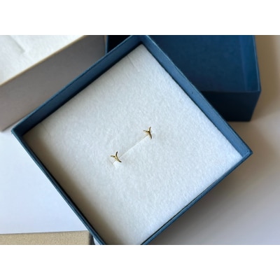 K18 Yモチーフピアス(PE8056)