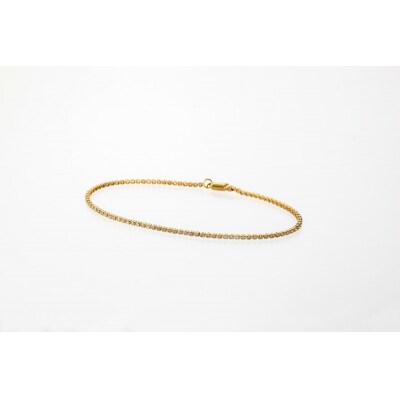Deliciae テニスブレスレット K18YG 19cm DTB-8-YG-0115-S19