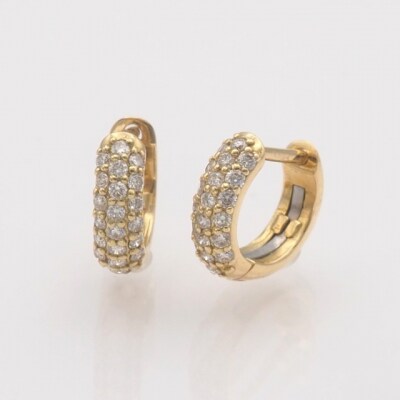 K18 0.20ct ダイヤモンド ピアス　FFP-000337