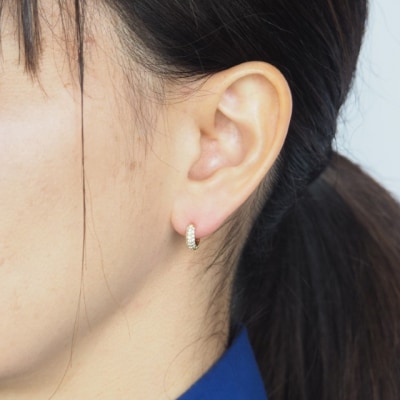 K18 0.20ct ダイヤモンド ピアス　FFP-000337