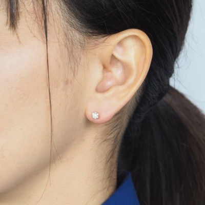 PT900 0.2ct ダイヤモンド ピアス　FFP-000343