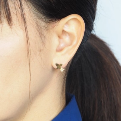 K18 0.04ct ダイヤモンド ピアス　FFP-000339