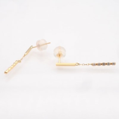 K18 0.10ct ダイヤモンド ピアス　FFP-000344