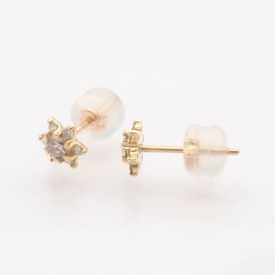 K18 0.24ct ダイヤモンド ピアス　FFP-000345