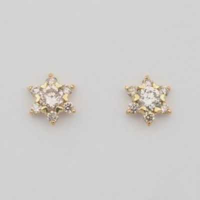 K18 0.24ct ダイヤモンド ピアス　FFP-000345