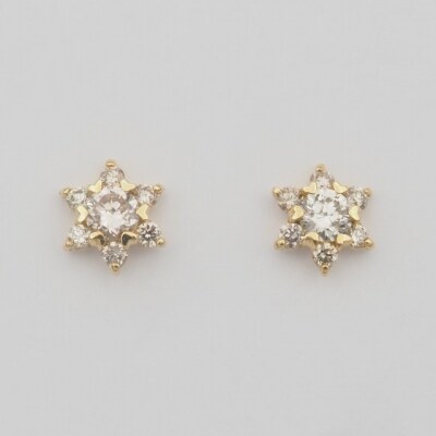 K18 0.24ct ダイヤモンド ピアス　FFP-000345