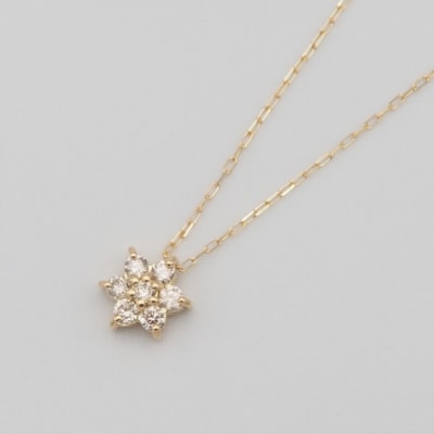 K18 0.1ct ダイヤモンド ペンダントネックレス　FHH-019836
