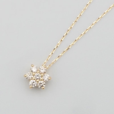 K18 0.2ct ダイヤモンド ペンダントネックレス　FHH-019840