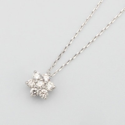 PT900/PT850 0.2ct ダイヤモンド ペンダントネックレス　FHH-019841