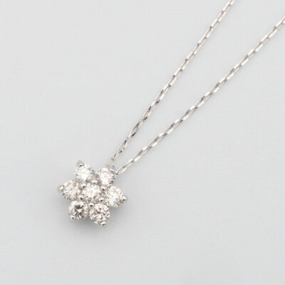 PT900/PT850 0.2ct ダイヤモンド ペンダントネックレス　FHH-019841