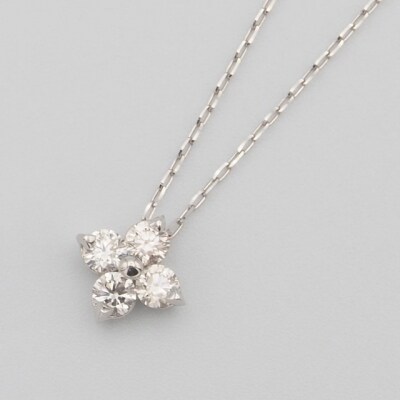 PT900/PT850 0.2ct ダイヤモンド ペンダントネックレス　FHH-019843