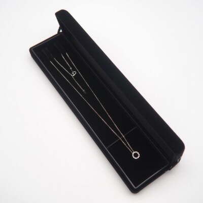 PT900/PT850　0.15ctダイヤモンド　サークルペンダントネックレス　FHH-019916