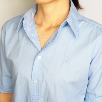 PT900/PT850 0.3ctダイヤモンド　サークルペンダントネックレス　FHH-019918