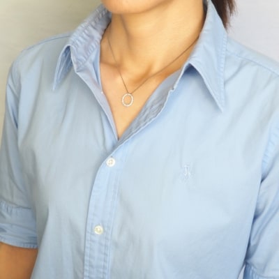 新品 ダイヤモンド サークル ネックレス 0.26ct Pt900 新品 ダイヤモンド サークル ネックレス 0.26ct Pt900