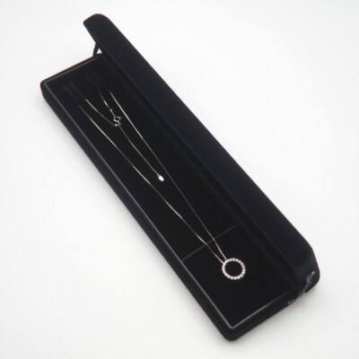 PT900/PT850 0.5ctダイヤモンド　サークルペンダントネックレス　FHH-019920