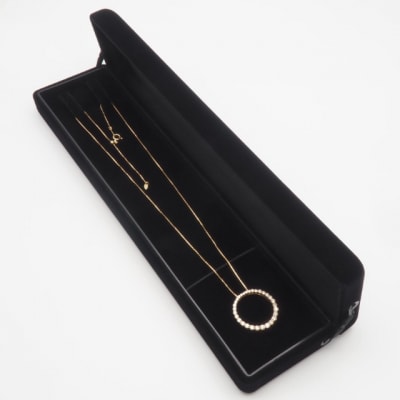 K18　1ctダイヤモンド　サークルペンダントネックレス FHH-019922