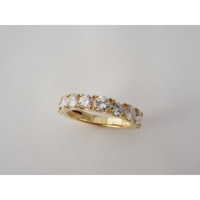 K18YG 2.00ctダイヤモンドハーフエタニティリング9978