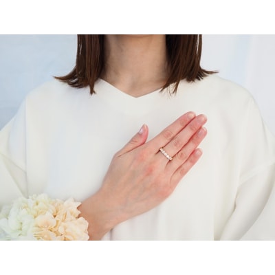 K18YG 3.00ctUPフルエタニティダイヤモンドリング9977