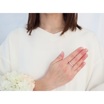 K18PG 3.00ctUPフルエタニティダイヤモンドリング9977