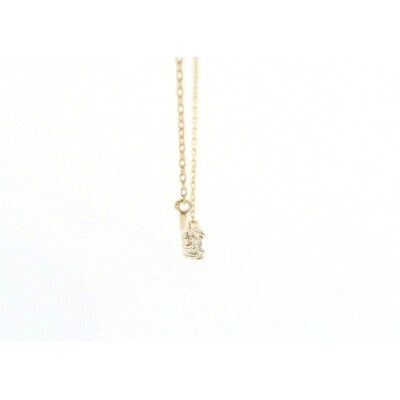 K10YGダイヤモンドウェーブネックレス　N449DI-Y2