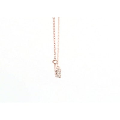 K10PGダイヤモンドウェーブネックレス N449DI-R2