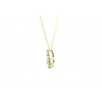 K10YGダイヤモンドフラワーペンダント P6143DI-Y2