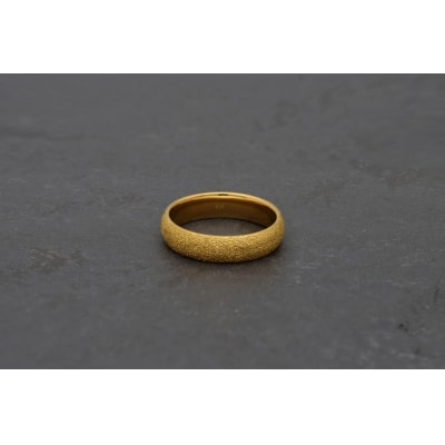 純金(24金)鍛造リング　スターダスト幅5.0mm　9000377813