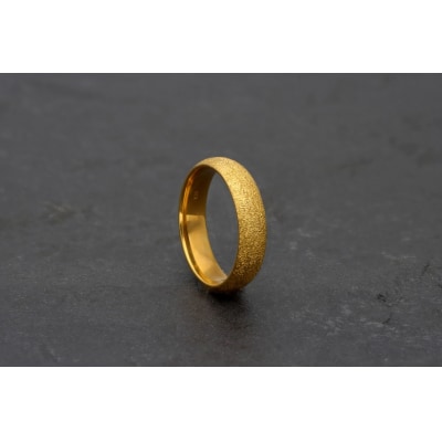 純金(24金)鍛造リング　スターダスト幅5.0mm　9000377813