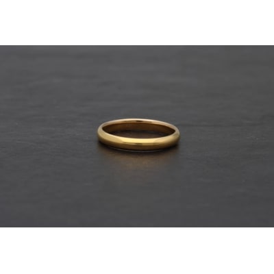 純金(24金)鍛造リング　甲丸幅3.0mm　9000416223