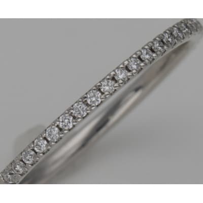 PT999鍛造リング　ハーフエタニティダイヤ23石0.09ct　9000488941