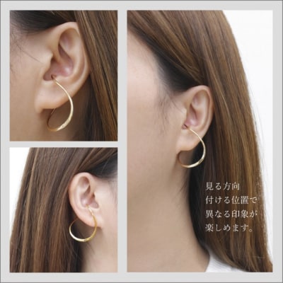 k18 地金 大ぶりイヤーカフ 06754