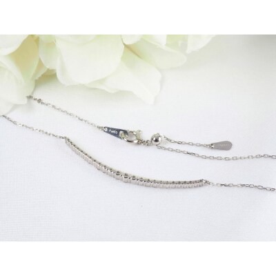 PT900 0.30ctダイヤモンドグラデーションラインネックレスP2451