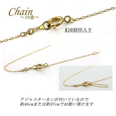 【K10PG】ハート 1粒 ダイヤモンド プチネックレス　 J-506