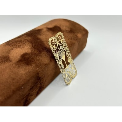 K18製　金細工しおり(葡萄唐草)　JIP001-2g