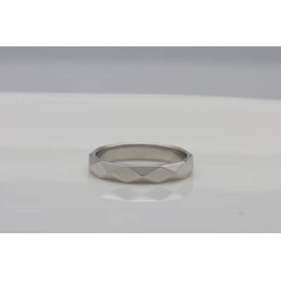 PT999 鍛造リング　ひし形カット　9000509316