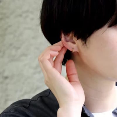 SV925 (イエローメッキ)イヤリングコンバーター　キュービックジルコニア付　9000301763