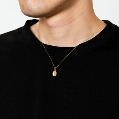 K24 マリア メダイ 純金 ゴールド ペンダント ネックレス 小 HH19775