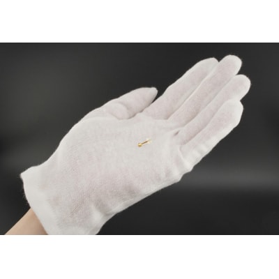 K24 純金(約0.40g)　ボールピアス　1個(片耳)(SH-0025)