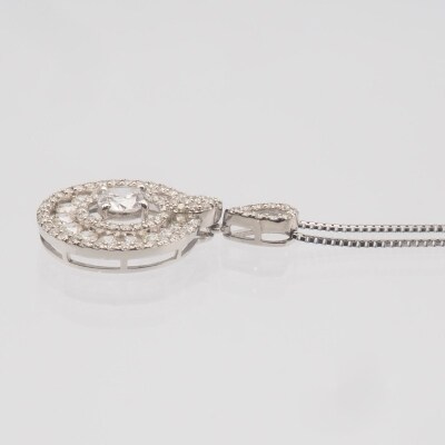 プラチナ Dカラートータル1ctUP ダイヤモンド ペンダントネックレス　HH-019706