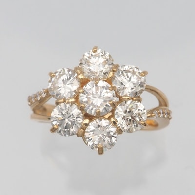 K18 2.5ctUP ダイヤモンド リング　HR-009618