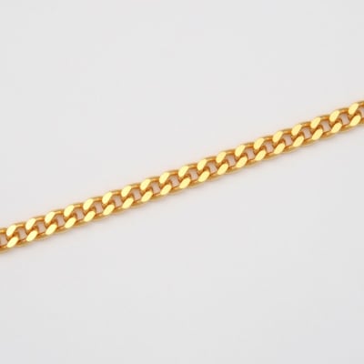 K24 2面シングル喜平ネックレス30g 造幣局検定マーク入り HO-000132