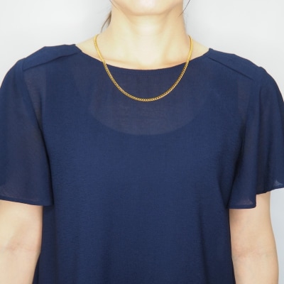 K24 2面シングル喜平ネックレス30g 造幣局検定マーク入り　HO-000132