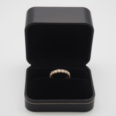 K18 2.0ctハーフエタニティダイヤモンド リング　HR-009589